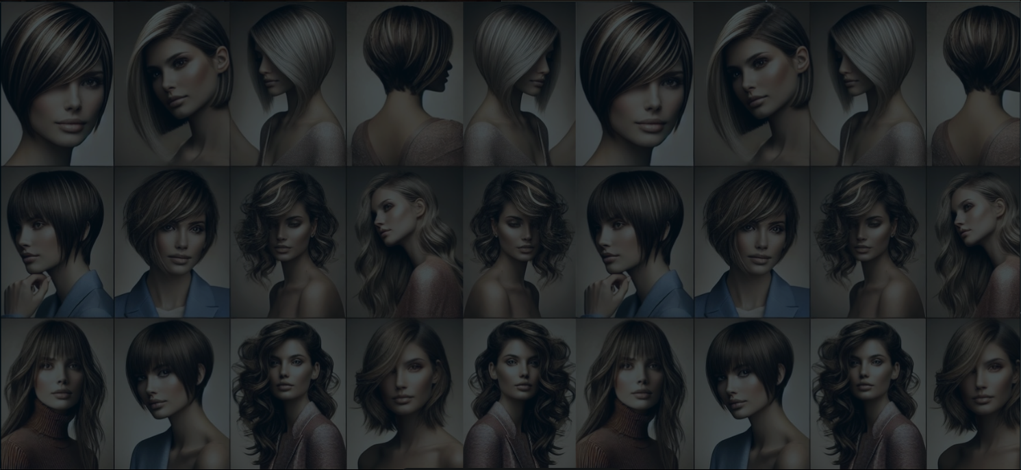 A collection of modern hair color styles featuring balayage, highlights, and dimensional shades, taught in BPro Trainer’s masterclass with international hairstylist Fadi Nasr.